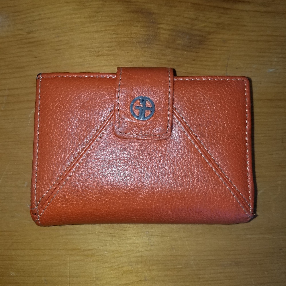 Orange Leather Wallet